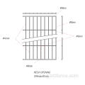 Single Wire Panel Fence RAL6005 / RAL7016 / RAL9005